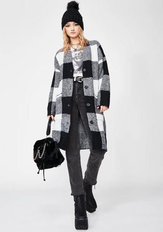 Feelin' Improper Plaid Jacket