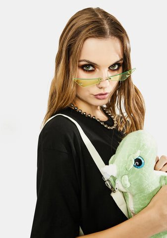 Jade Don't Mean A Thang Slim Cat Eye Sunglasses