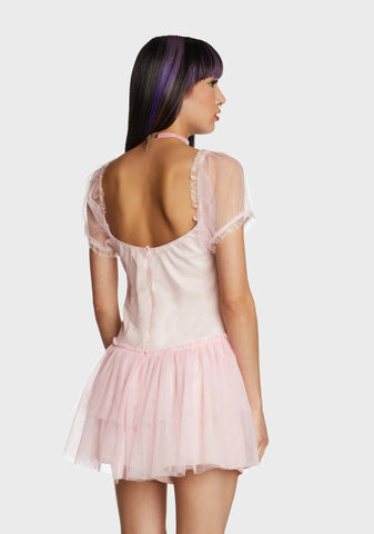 Leaps N' Bounds Mini Dress - Pink