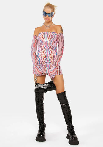 Multi Wave Danni Mini Dress