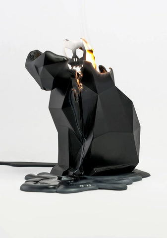 Black Kisa Cat Candle
