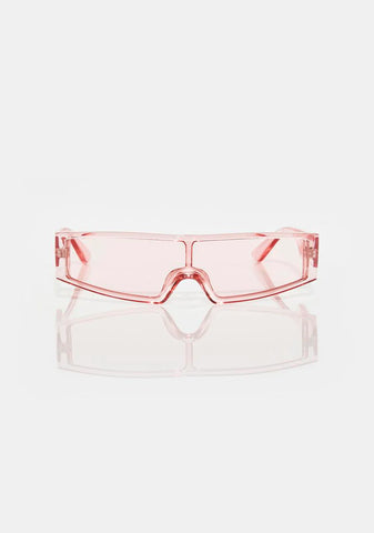Sweet Come On Thru Shield Sunglasses