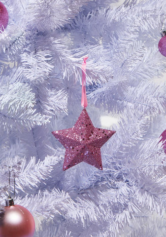 Brighten Up Glitter Star Ornament