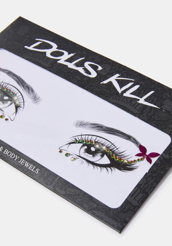 Sweet Butterfly Dark Pink Eye Gems