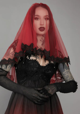 Sympathy For The Devil Lace Veil
