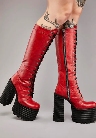 Make Way For Me Platform Boots