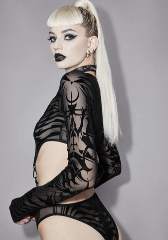 Ill Fated Love Mesh Bodysuit
