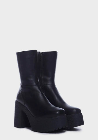 You Wish Chunky Platform Ankle Boots