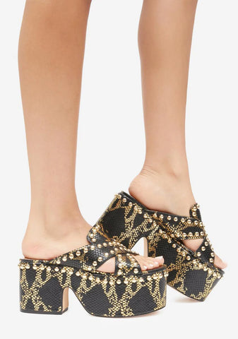 Barstyn Snakeskin Platforms