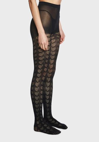 Lexicon Of Love Print Tights