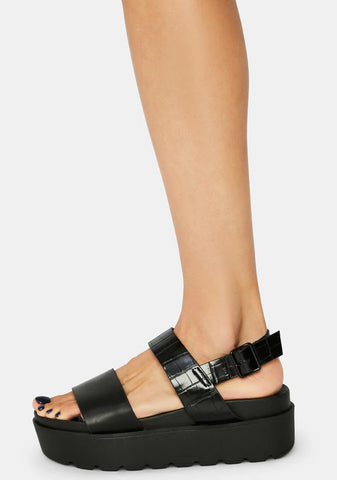 Shadow Lost Without You Platform Sandals