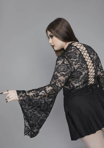 Of Grave Importance Lace Crop Top