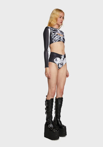 Skeleton Surf Bikini Set