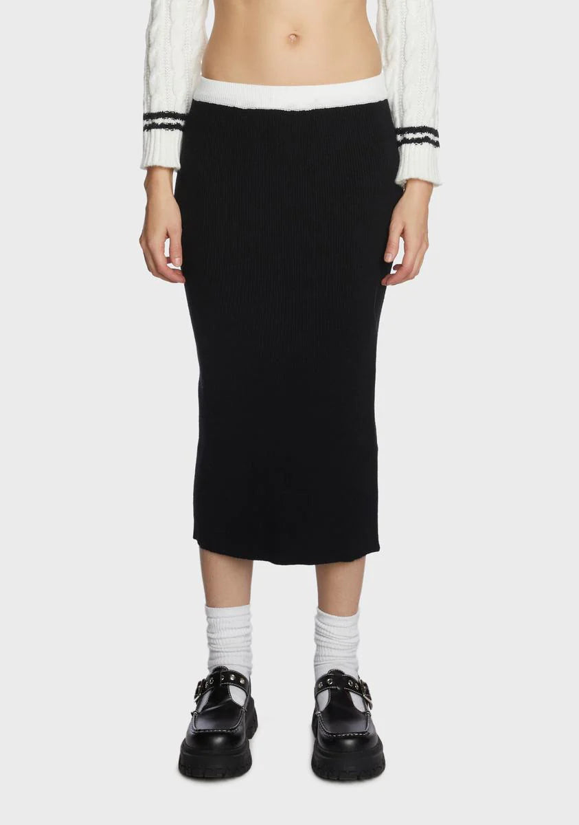 Texts Read Midi Skirt