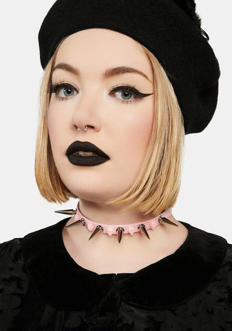 Macabre Thoughts Spiked Choker