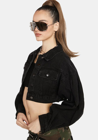 Set Em Straight Cropped Jacket