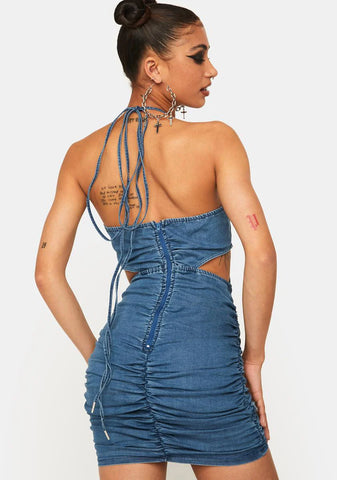 Directly To You Denim Mini Dress