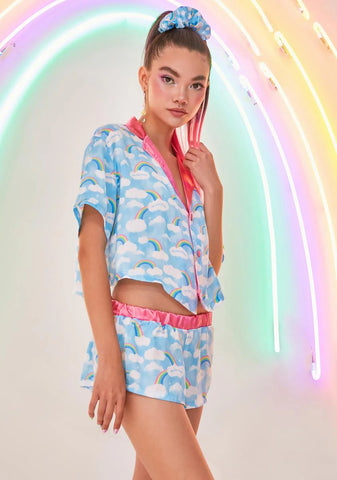 Big Dreamer Satin PJ Top