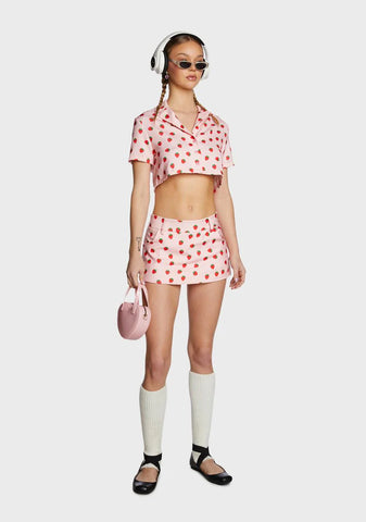 Strawberry Mini Skirt