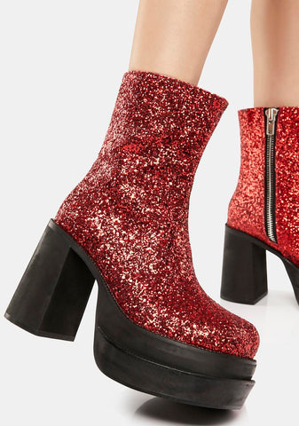 Mystical Sparks Platform Boots