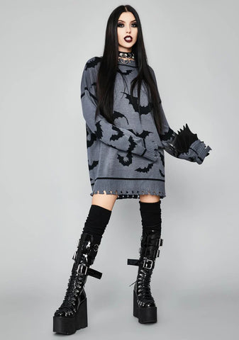 Straight Outta Hell Oversized Sweater