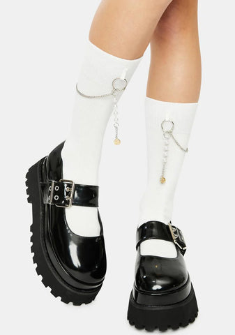 Of The Moment Chain Crew Socks