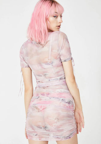 Guenetta Mesh Bodycon Dress