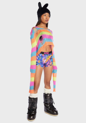 Space Shrooms Boy Shorts