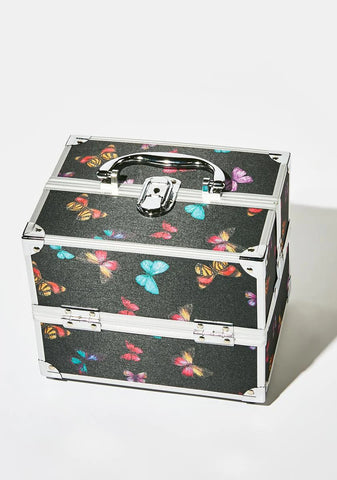 Adored Social Butterfly Train Case Organizer