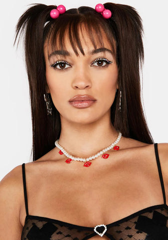 Cherry Spare Me A Kiss Choker