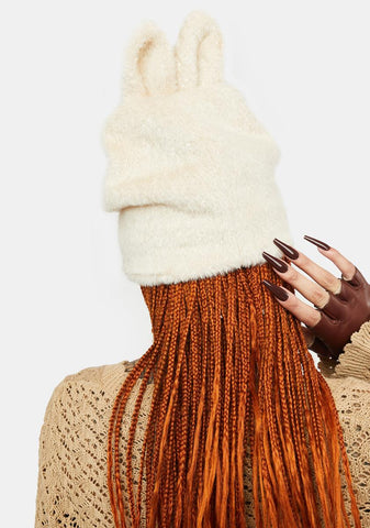 Natural Hop To It Faux Fur Beanie