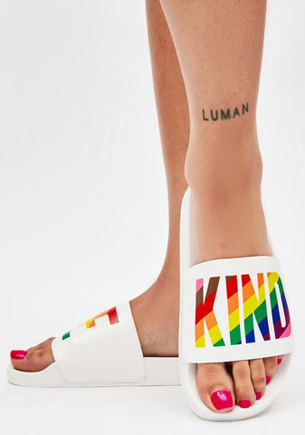 Be Kind White Slides
