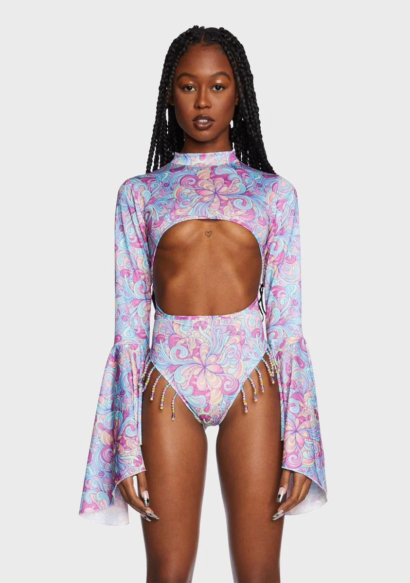 Shroom Cut-Out Bodysuit