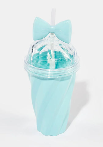 Periwinkle Cute As A Bow Tumbler Cup