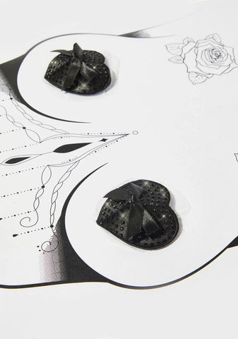 Wicked Saintz Crystal Heart Pasties