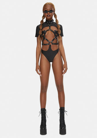 Fetish Belted Bodysuit