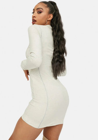 Bliss In Any Event Mock Neck Bustier Dress