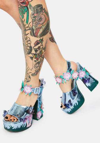 Enchanted Forest Platform Heels