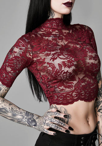 Ominous Trance Lace Top