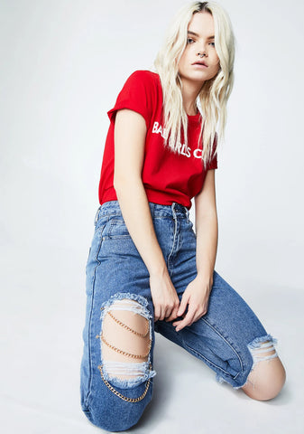 Linked Up Distressed Jeans