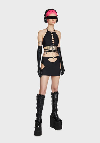 Halter Top With Rings