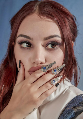 Royal Twilight Claw Rings Set