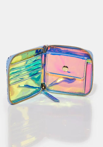 Naughty Or Nice Small Zip Around Wallet