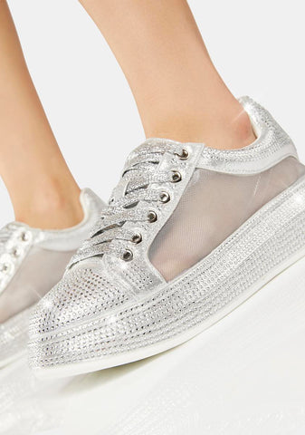 Azure-2 Rhinestone Sneakers