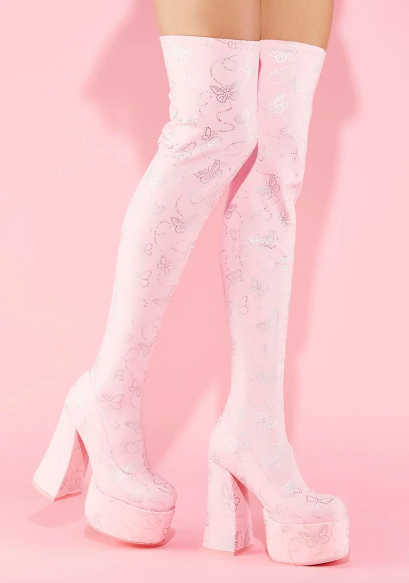 America's Sweetheart Thigh High Boots