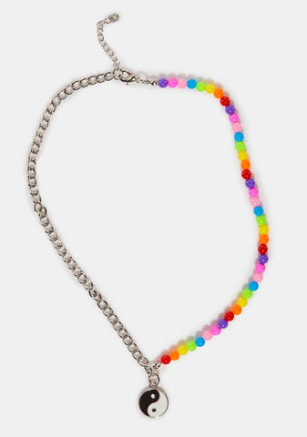 Colorful Life Yin Yang Necklace