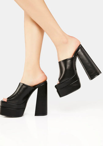 Shadow Float Away Platform Heels