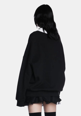 Kiss And Tell Oversized Sweatshirt