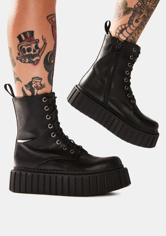 Stormz Chunky Creeper Ankle Boots