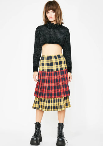 Sunday Skool Plaid Skirt